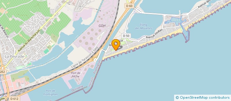 localisation de l'entreprise COPROPRIETE  LOU GREGAOU à FRONTIGNAN