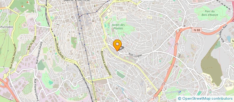 localisation de l'entreprise COPROPRIETE LUTETIA  SAINT-ETIENNE