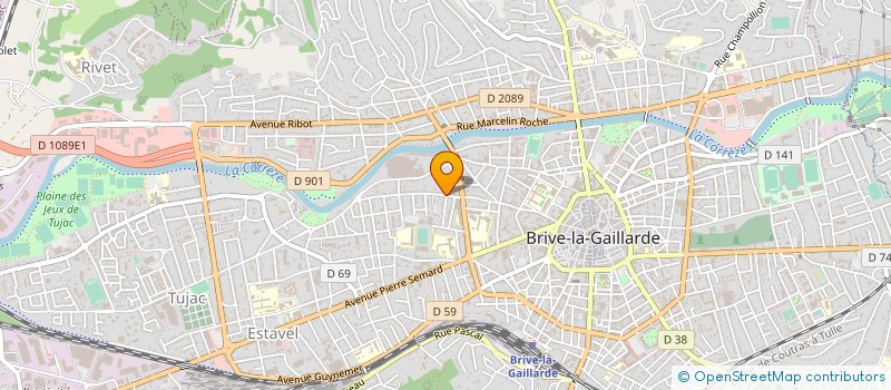 localisation de l'entreprise COPROPRIETE LYCEES  BRIVE-LA-GAILLARDE