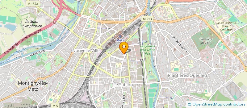 localisation de l'entreprise COPROPRIETE M. A. DE BOVET  METZ