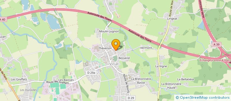 localisation de l'entreprise COPROPRIETE MAISON DE SANTE  VIRIAT