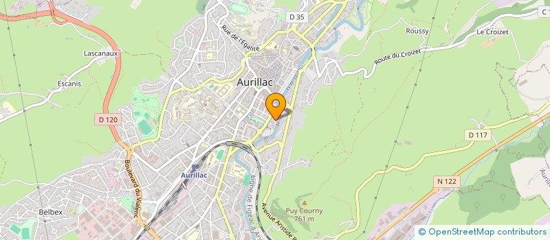 localisation de l'entreprise COPROPRIETE MAISON DES PECHEURS à AURILLAC