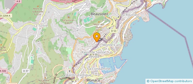 localisation de l'entreprise COPROPRIETE MAISON MORETTA à BEAUSOLEIL