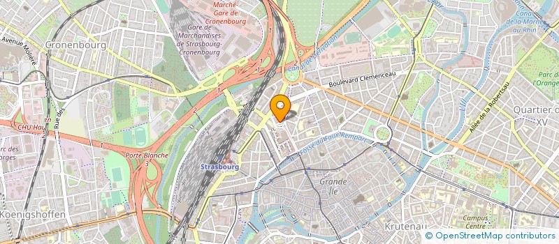 localisation de l'entreprise COPROPRIETE MARCHE HALLES à STRASBOURG
