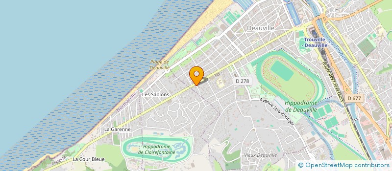 localisation de l'entreprise COPROPRIETE MARIE ANTOINETTE DEAUVILLE  DEAUVILLE