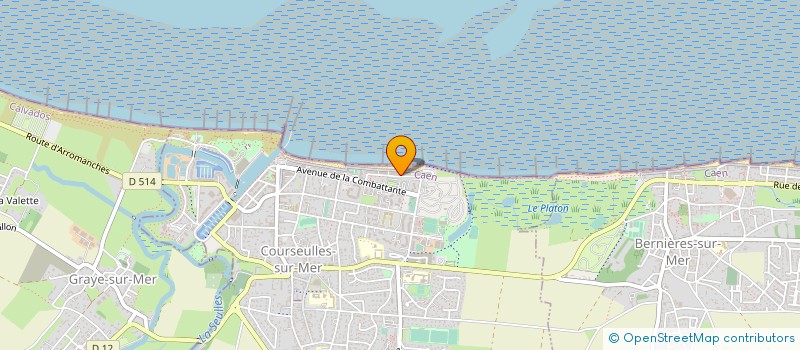 localisation de l'entreprise COPROPRIETE MARINA D  COURSEULLES-SUR-MER