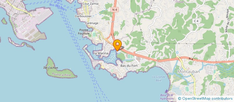 localisation de l'entreprise COPROPRIETE MARITIME COROT  LE GOSIER