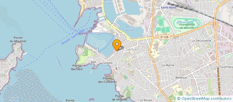 localisation de l'entreprise COPROPRIETE MARITIME LEBRETON à SAINT-MALO