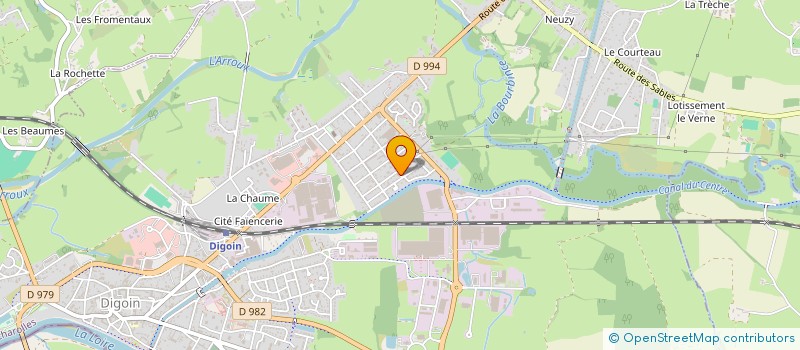 localisation de l'entreprise COPROPRIETE MARLIAC RENE  DIGOIN