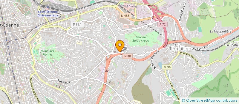 localisation de l'entreprise COPROPRIETE MARLY  SAINT-ETIENNE