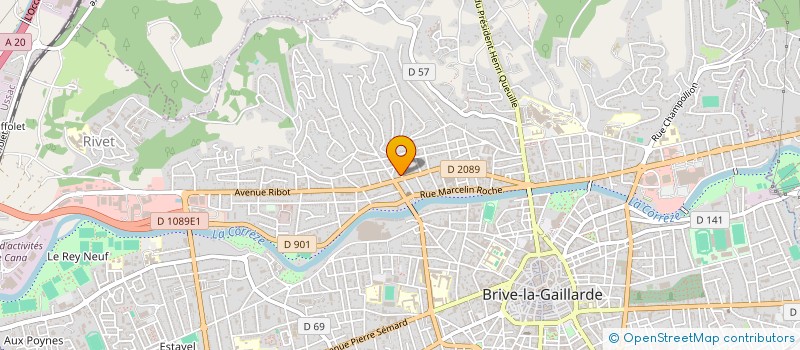 localisation de l'entreprise COPROPRIETE MARTIN  BRIVE-LA-GAILLARDE