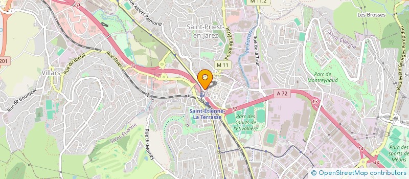 localisation de l'entreprise COPROPRIETE MASSENET  SAINT-ETIENNE