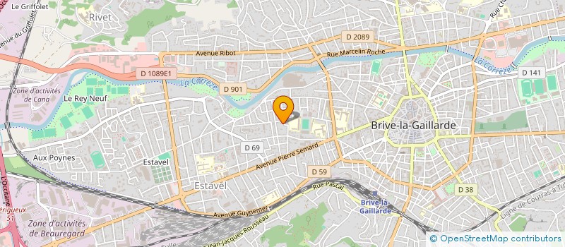 localisation de l'entreprise COPROPRIETE MAUREZIES  BRIVE-LA-GAILLARDE