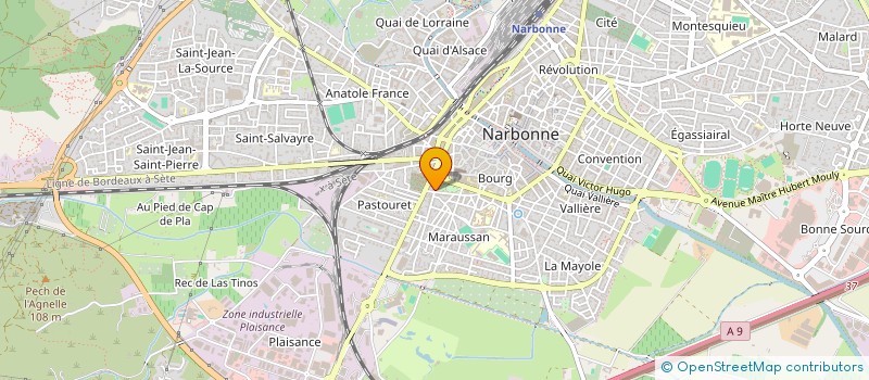 localisation de l'entreprise COPROPRIETE MAZAGRAN  NARBONNE