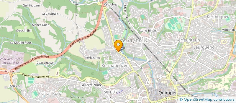 localisation de l'entreprise COPROPRIETE MEL GLAZ  QUIMPER