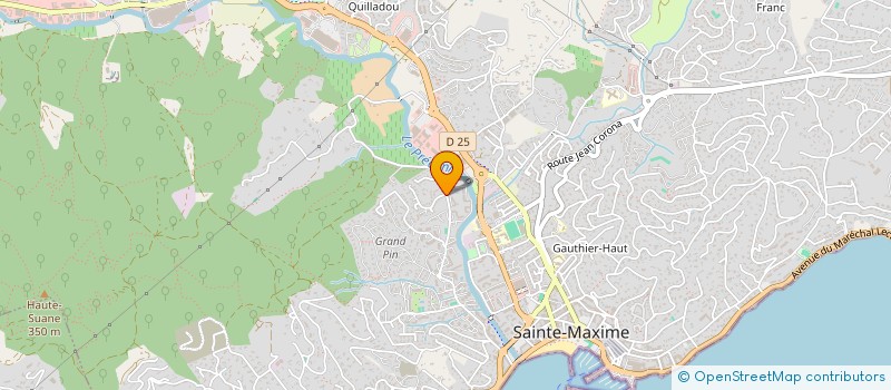 localisation de l'entreprise COPROPRIETE MER ET VACANCES à SAINTE-MAXIME