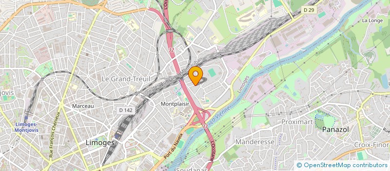 localisation de l'entreprise COPROPRIETE MICHEL ANGE à LIMOGES