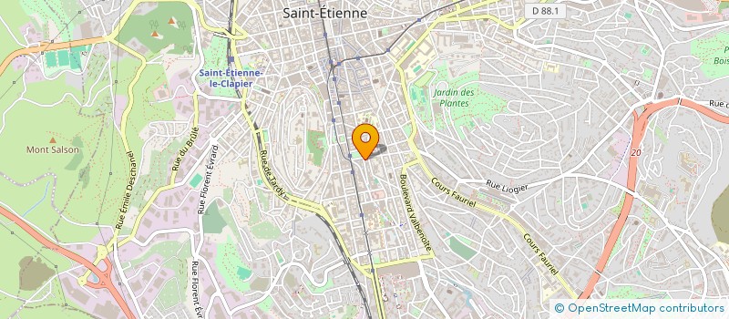 localisation de l'entreprise COPROPRIETE MICHELET  SAINT-ETIENNE