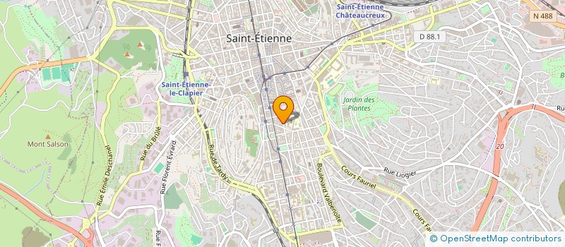 localisation de l'entreprise COPROPRIETE MICHELET  SAINT-ETIENNE