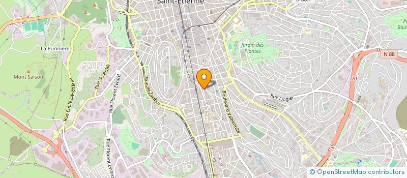 localisation de l'entreprise COPROPRIETE MICHELET  SAINT-ETIENNE