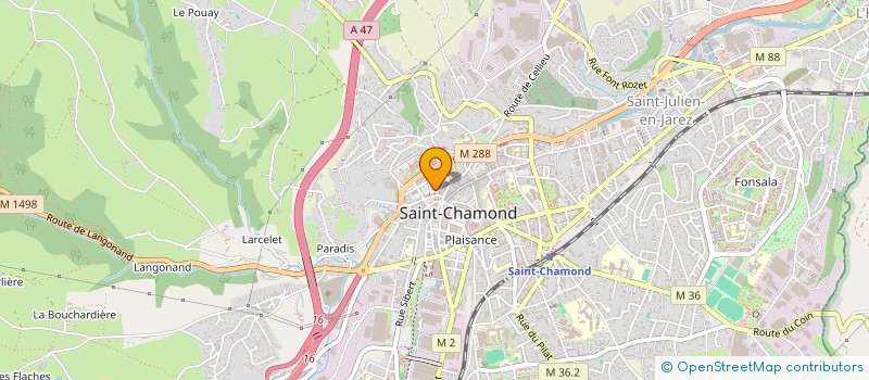 localisation de l'entreprise COPROPRIETE MINERVE  SAINT-CHAMOND