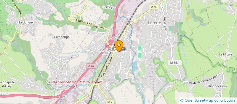 localisation de l'entreprise COPROPRIETE MIRAGE  LA GRAND-CROIX