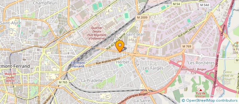 localisation de l'entreprise COPROPRIETE MOINE  CLERMONT-FERRAND