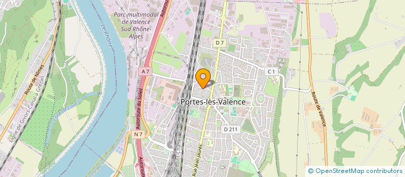 localisation de l'entreprise COPROPRIETE MON GITE  PORTES-LES-VALENCE