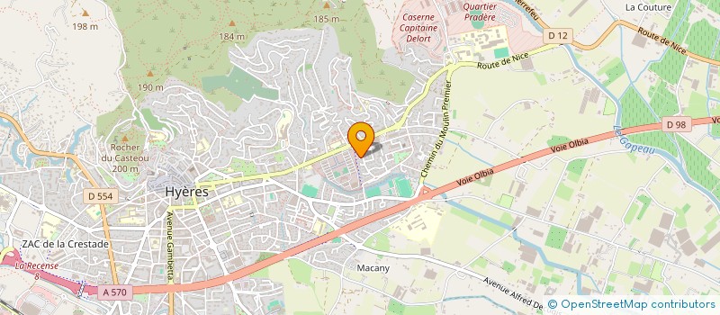 localisation de l'entreprise COPROPRIETE MONTCALM 70 à HYERES