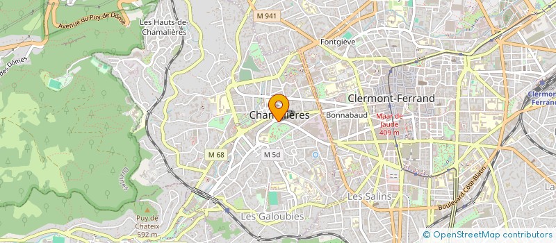 localisation de l'entreprise COPROPRIETE MONTJOLY  CHAMALIERES