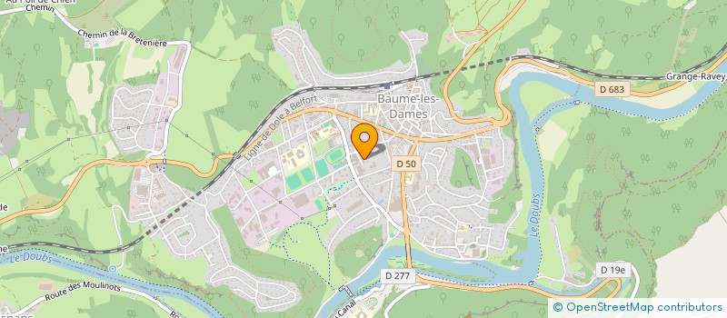 localisation de l'entreprise COPROPRIETE MYOSOTIS  BAUME-LES-DAMES