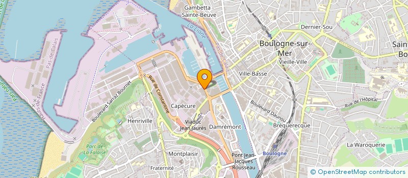 localisation de l'entreprise COPROPRIETE NAVIRE LE BOULONNAIS à BOULOGNE-SUR-MER