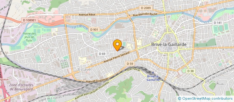 localisation de l'entreprise COPROPRIETE NOBEL  BRIVE-LA-GAILLARDE