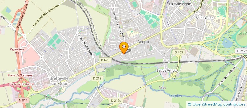 localisation de l'entreprise COPROPRIETE NOUVELLE RESIDENCE BELLEVUE à CAEN