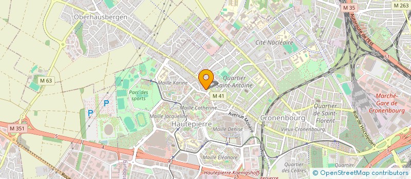 localisation de l'entreprise COPROPRIETE OBERGARDEN à STRASBOURG