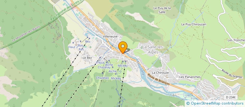 localisation de l'entreprise COPROPRIETE OLAN-AGNEAUX  LA SALLE-LES-ALPES