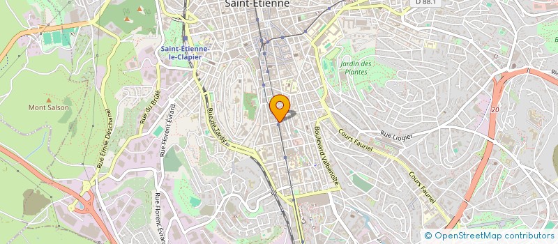 localisation de l'entreprise COPROPRIETE ONZE NOVEMBRE  SAINT-ETIENNE