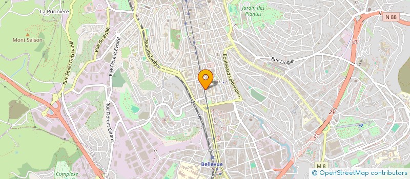 localisation de l'entreprise COPROPRIETE ONZE NOVEMBRE  SAINT-ETIENNE