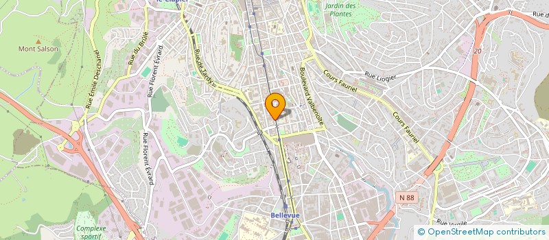 localisation de l'entreprise COPROPRIETE ONZE NOVEMBRE  SAINT-ETIENNE