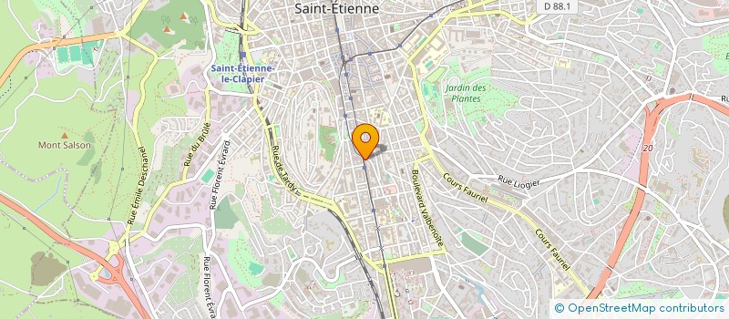 localisation de l'entreprise COPROPRIETE ONZE NOVEMBRE  SAINT-ETIENNE