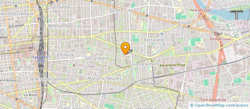 localisation de l'entreprise COPROPRIETE OPALINE  VILLEURBANNE