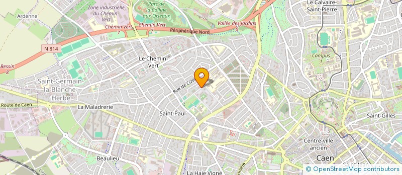 localisation de l'entreprise COPROPRIETE OREE D'HASTING à CAEN