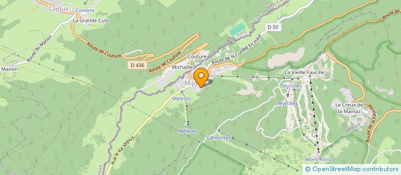 localisation de l'entreprise COPROPRIETE OREE DES PISTES à MIJOUX