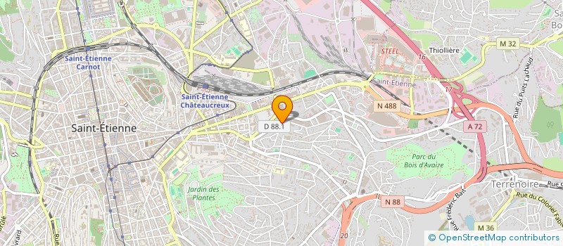 localisation de l'entreprise COPROPRIETE OREGON  SAINT-ETIENNE