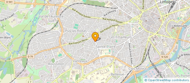 localisation de l'entreprise COPROPRIETE OXFORD RESIDENCE à LIMOGES