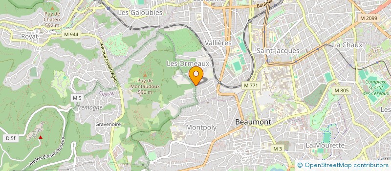 localisation de l'entreprise COPROPRIETE PANORAMIQUE  CLERMONT-FERRAND