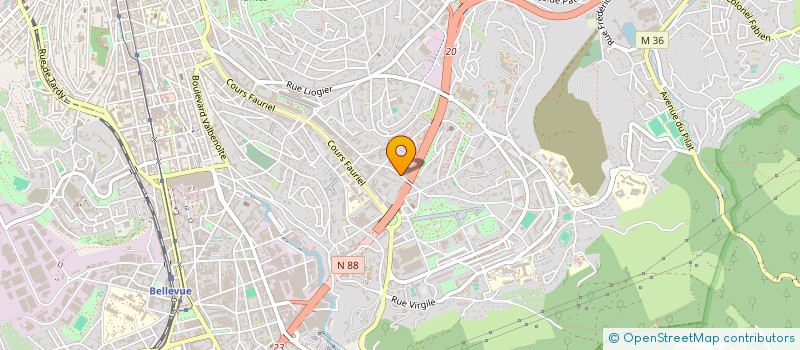 localisation de l'entreprise COPROPRIETE PARC CHAVILLE  SAINT-ETIENNE