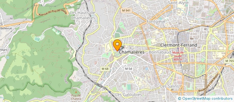 localisation de l'entreprise COPROPRIETE PARC EUROPE  CHAMALIERES