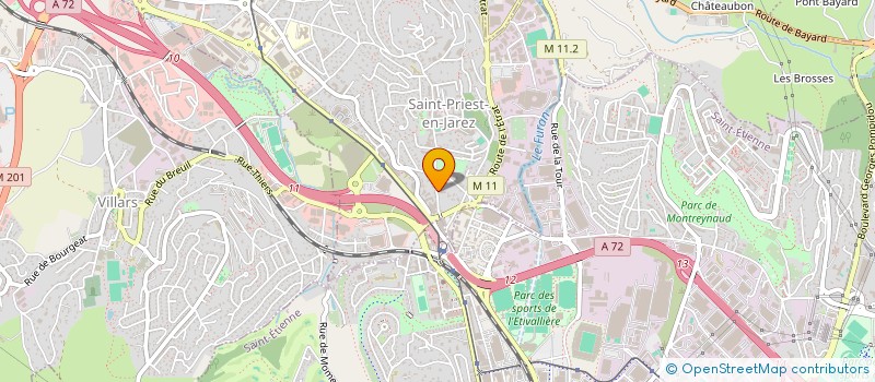 localisation de l'entreprise COPROPRIETE PARC MASSENET  SAINT-PRIEST-EN-JAREZ