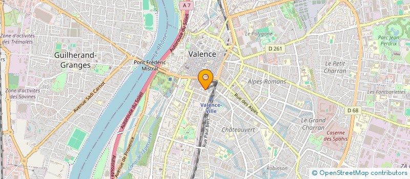 localisation de l'entreprise COPROPRIETE PASTEUR  VALENCE